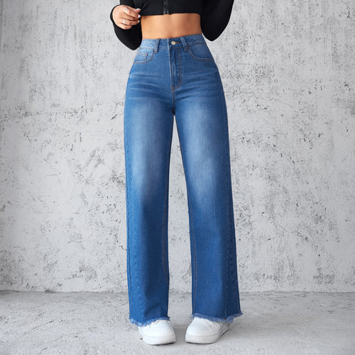 Fashion Straight Wide-leg Jean