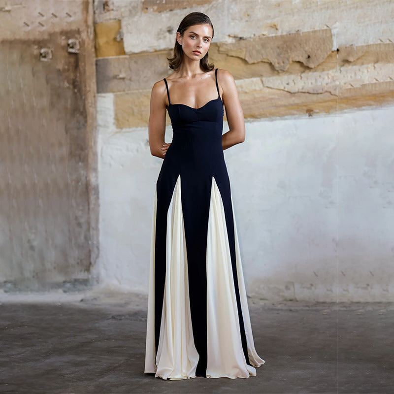 Women's Modern Two-Tone Cami Dress