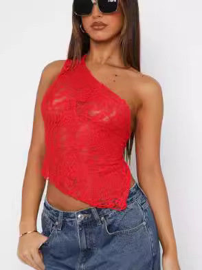 Floral Lace Women's Backless Top