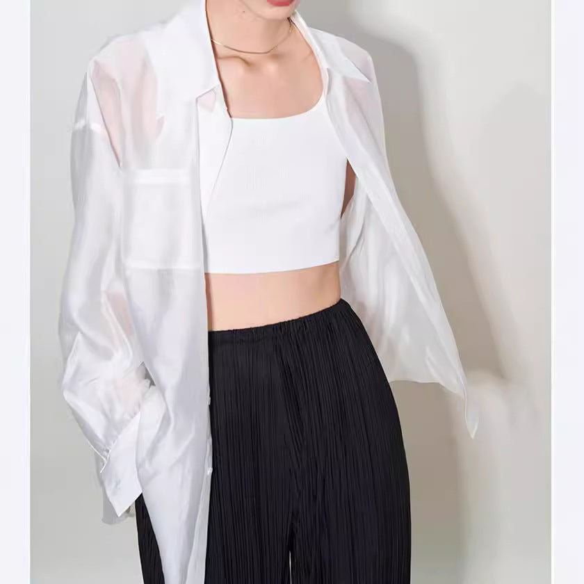 Tencel Sun Protection Cardigan Shirt