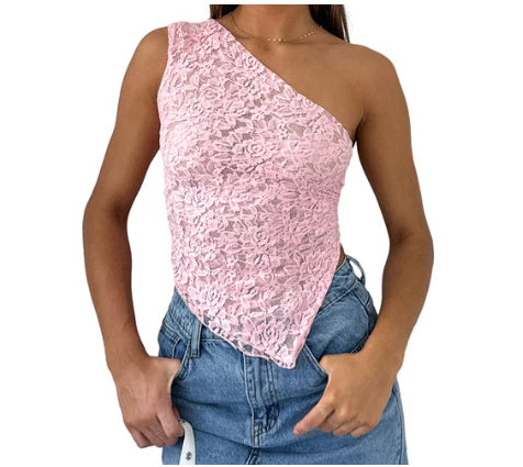 Floral Lace Women's Backless Top