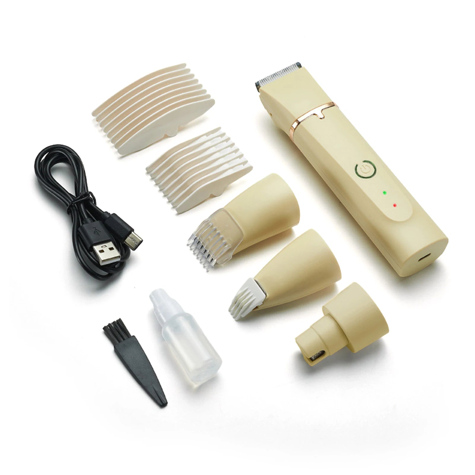 4 in 1 Electric Pet Grooming Kit - Hair Trimmer, Clippers, Nail Grinder for Cats & Dogs